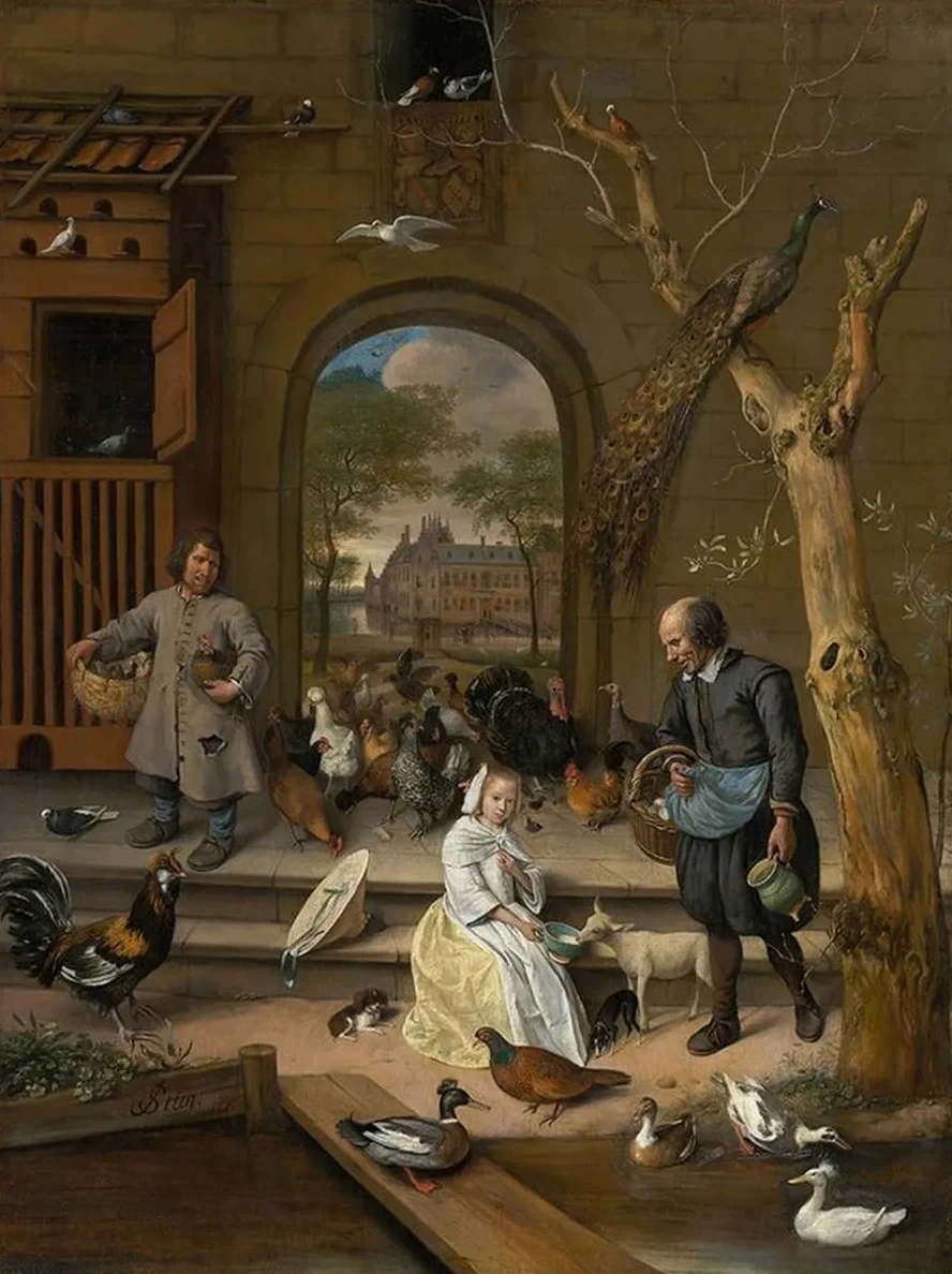 Portrait of Jacoba Maria van Wassenaer (1654 - 1683),known as The Poultry Yard