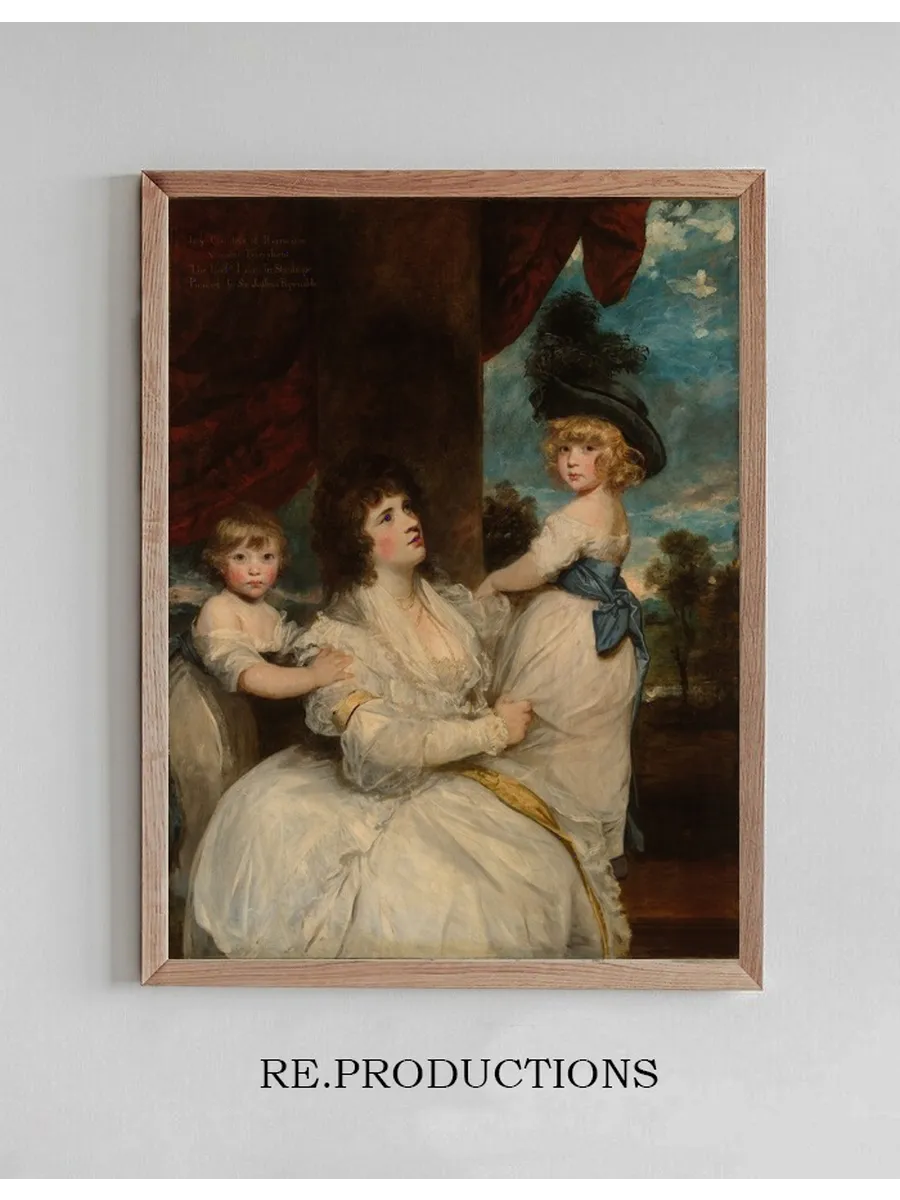 Portrait of Jane, Countess of Harrington, with Her Sons, the Viscount Petersham and the Honorable Lincolnstanh