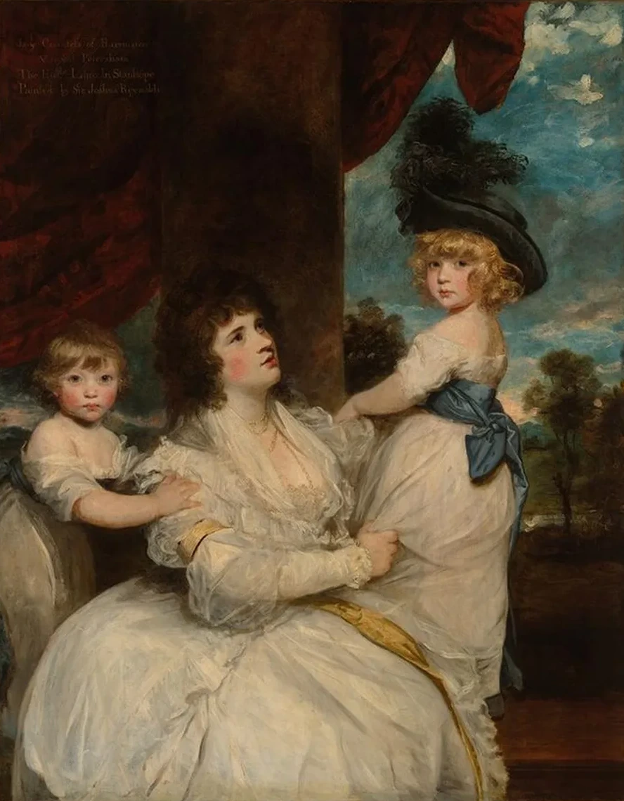 Portrait of Jane, Countess of Harrington, with Her Sons, the Viscount Petersham and the Honorable Lincolnstanh
