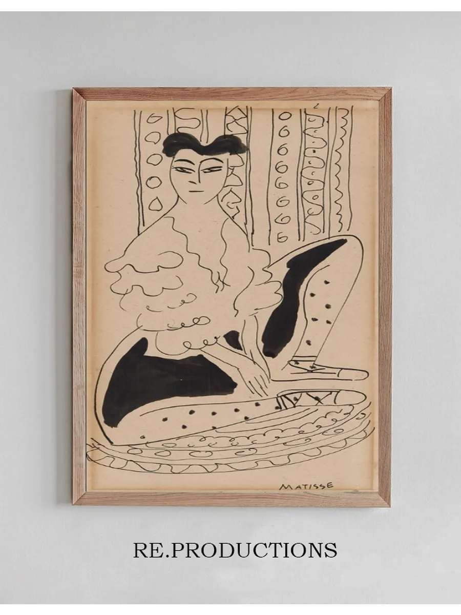 Portrait of Janet Braguin in the Style of Henrimatisse
