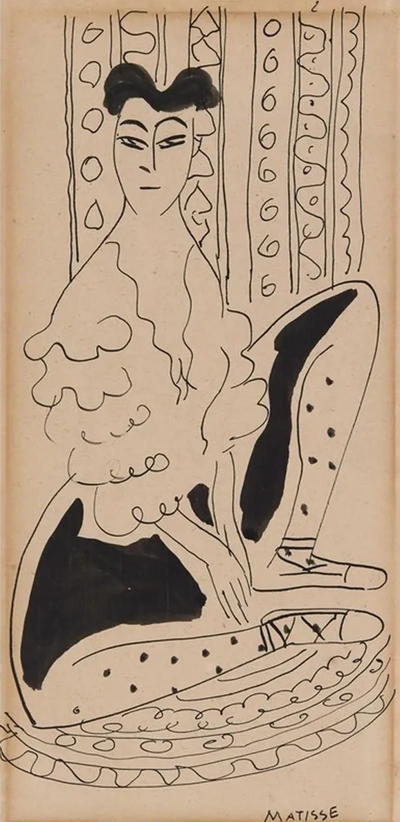 Portrait of Janet Braguin in the Style of Henrimatisse