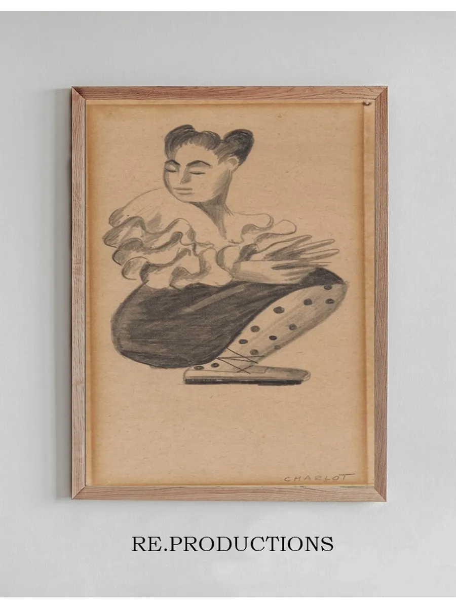 Portrait of Janet Braguin in the Style of Jeancharlot