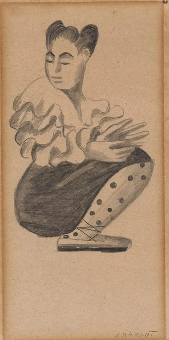 Portrait of Janet Braguin in the Style of Jeancharlot
