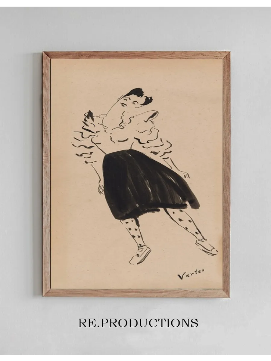 Portrait of Janet Braguin in the Style of Marcelvertes