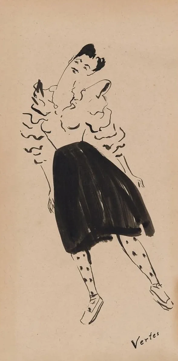 Portrait of Janet Braguin in the Style of Marcelvertes