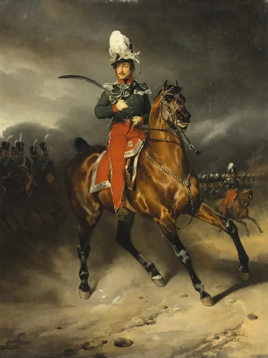 Portrait of Jean - Georges Schickler, Chief of the Basel Canton Squadron