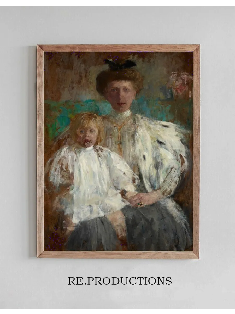 Portrait of Julia Puget n e Kwilecka with Her Son Jacek