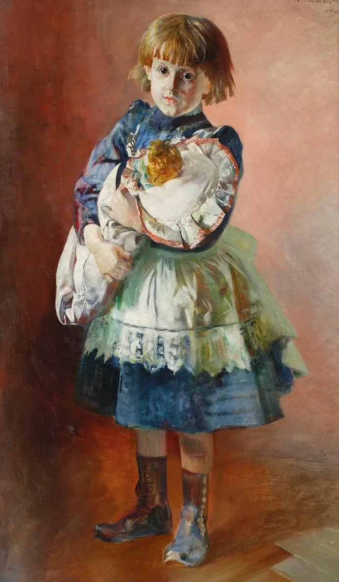 Portrait of Julia, Artist's Daughter, with a Doll