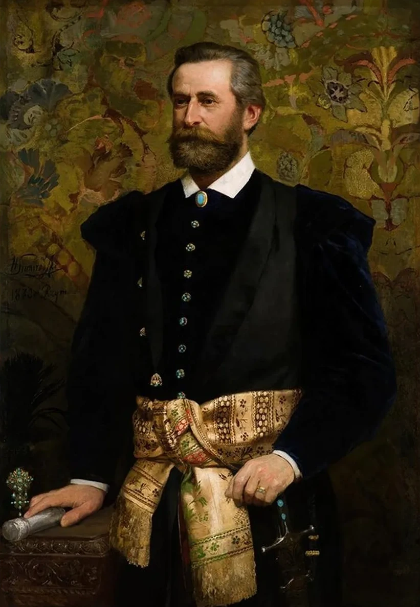 Portrait of Ludwik Wodzicki (1834 1894), Marhal of the Galician Seym