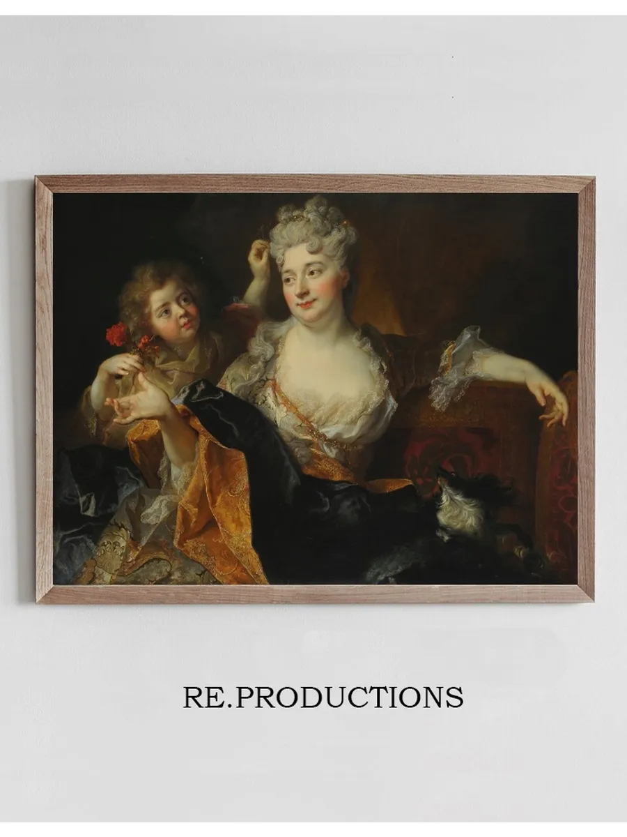 Portrait of Marguerite - Elisabeth Forest de Largillierre and Her Son Nicolas