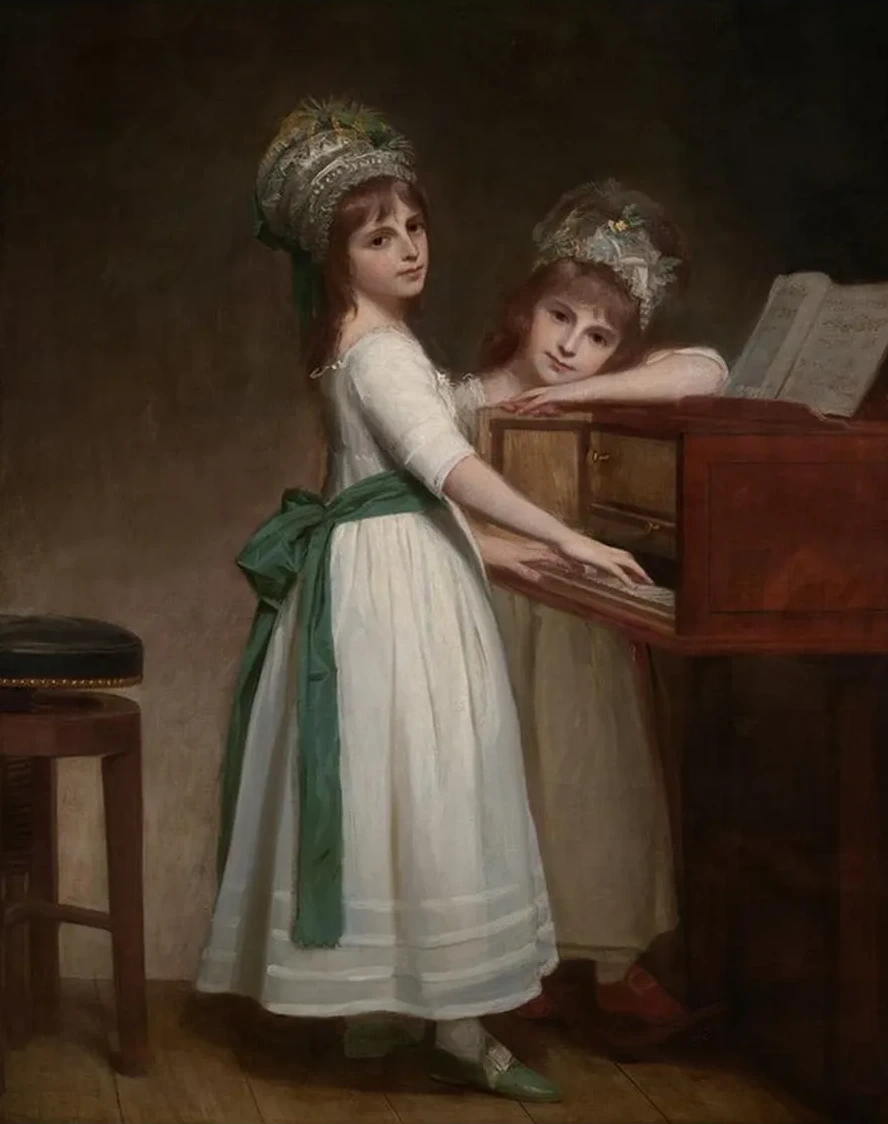 Portrait of Maria and Catherine, the Daughters of Edward Thurlow, 1st Baronthurlow