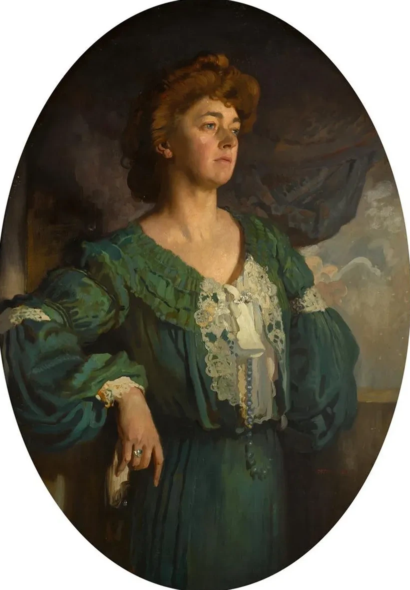Portrait of Mary, Lady Gerard in a Green Dress