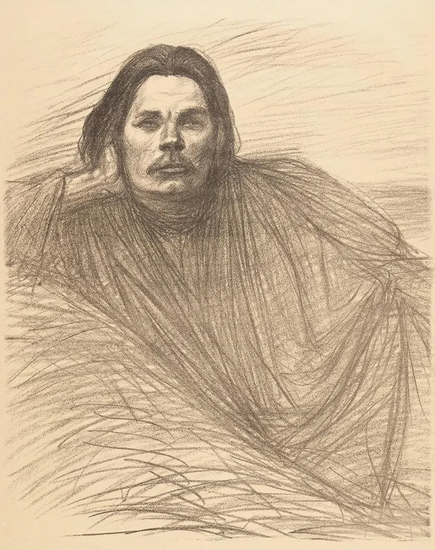 Portrait of Maxim Gorki
