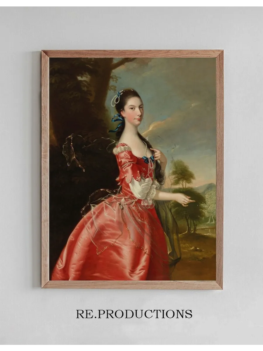 Portrait of Miss Ann Carver Before a Landscape