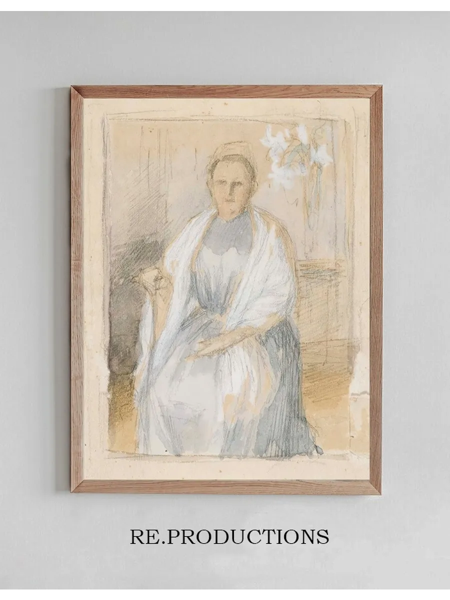 Portrait of Mrs. Anna Sinebrychoff, Sketch