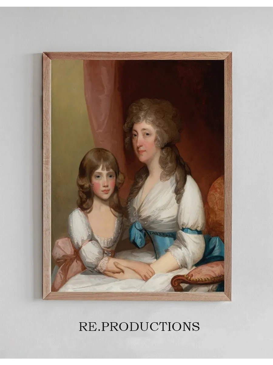 Portrait of Mrs. Samuel Dick And Her Daughter