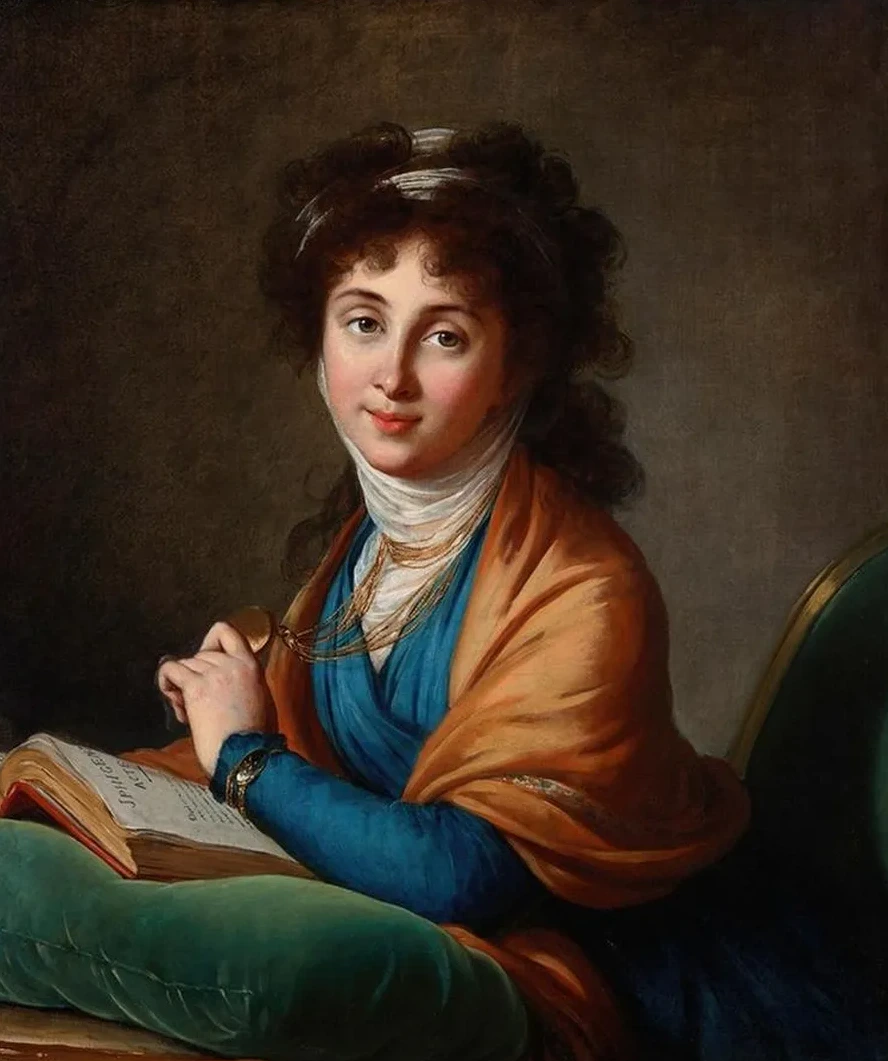 Portrait of Natalia Zakharovna Kolycheva, N E Hitrovo