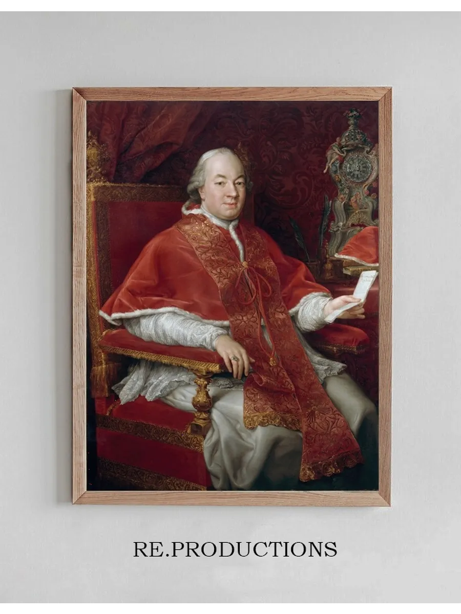 Portrait of Pope Pius VI, Giovanni Angelo Braschi (1717 - 1799)