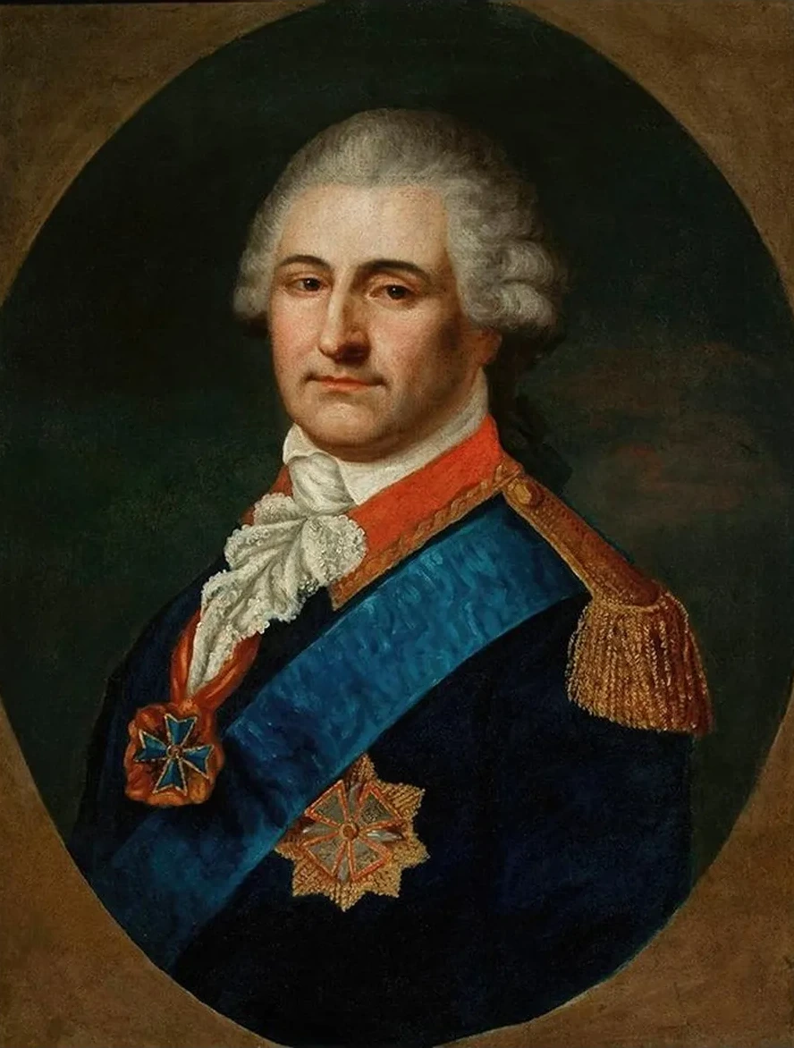 Portrait of Stanis Aw August Poniatowski in the General's Uniform