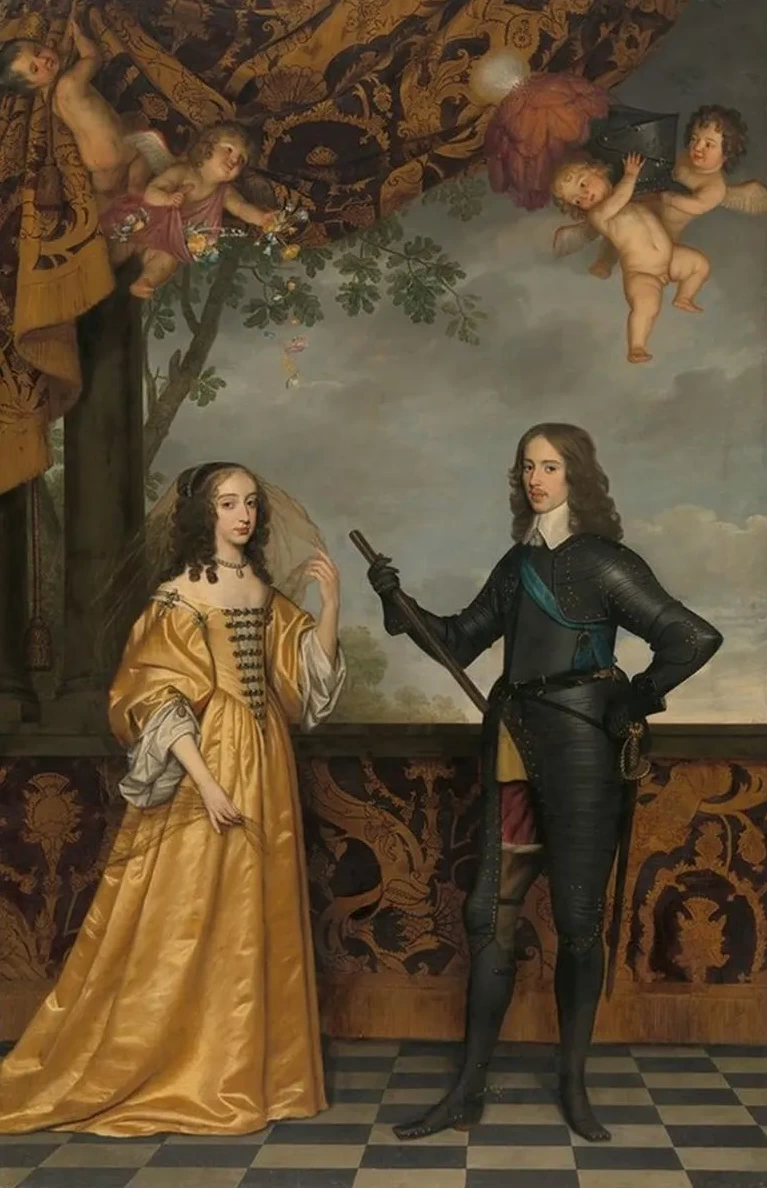 Portrait of Willem II (1626 - 1650), Prince of Orange, and his Wife Mary Stuart (1631 - 1660)