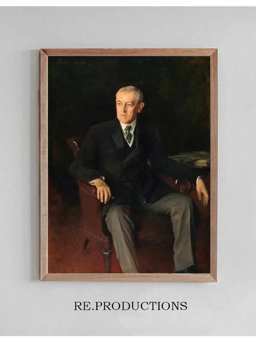Portrait of Woodrow Wilson (1856 - 1924), American President