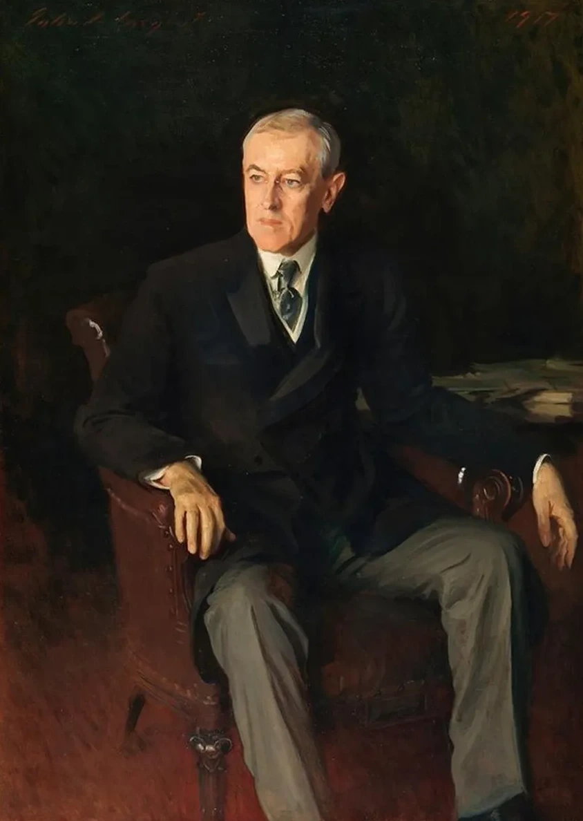 Portrait of Woodrow Wilson (1856 - 1924), American President