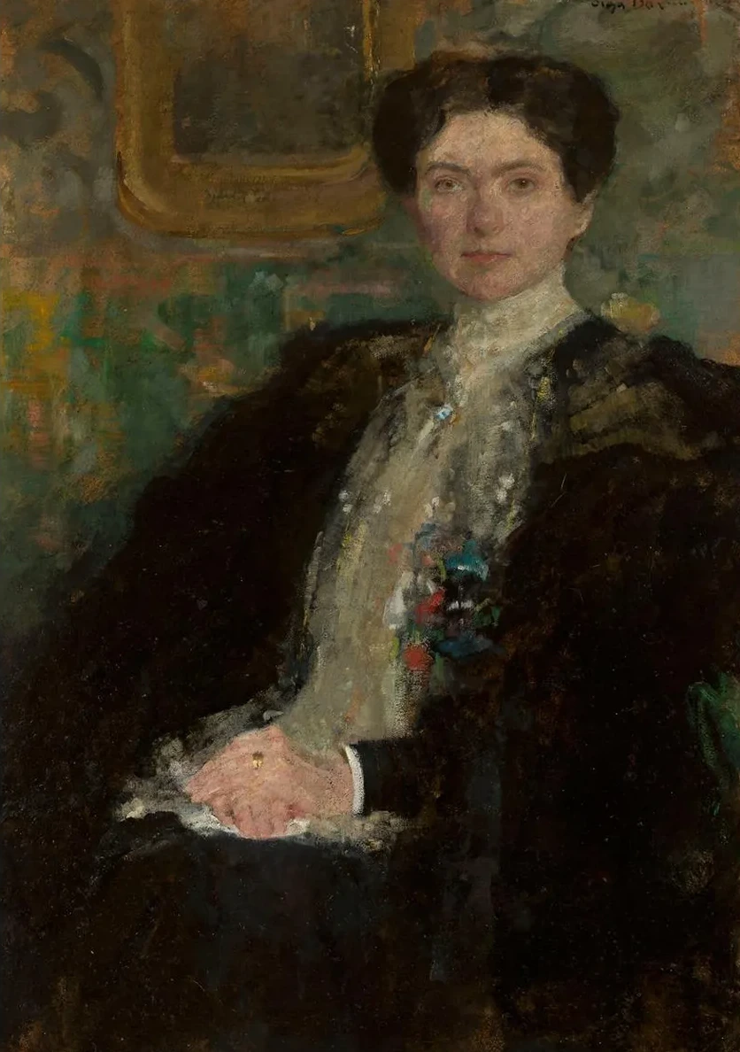 Portrait of Zofia Kirkor - Kiedro n e Grabska (1872 1952)