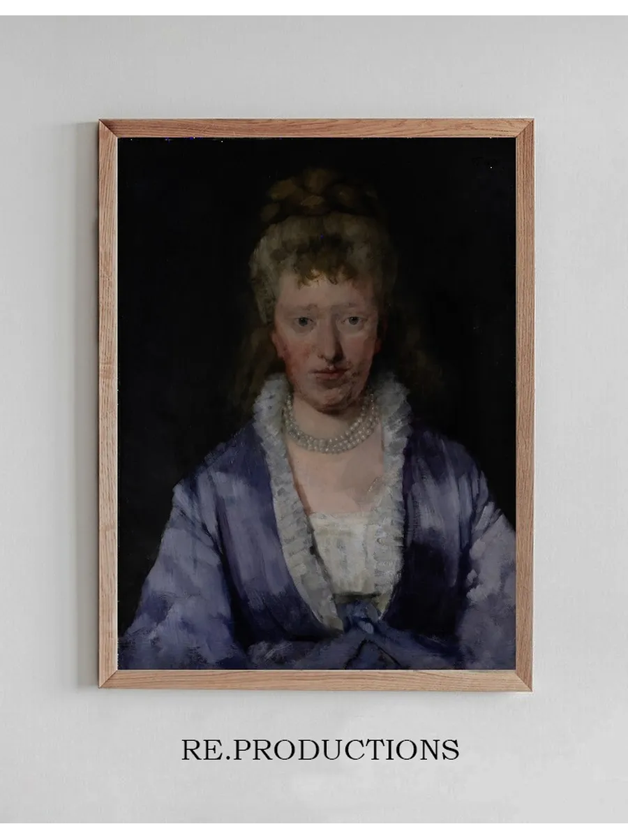 Portrait of a Dame with a Violet Dress