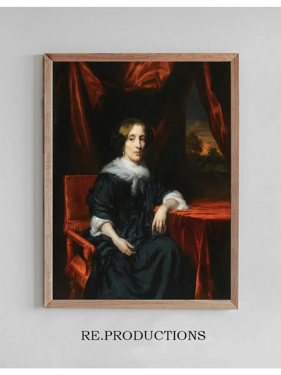 Portrait of a Lady In Black Dress