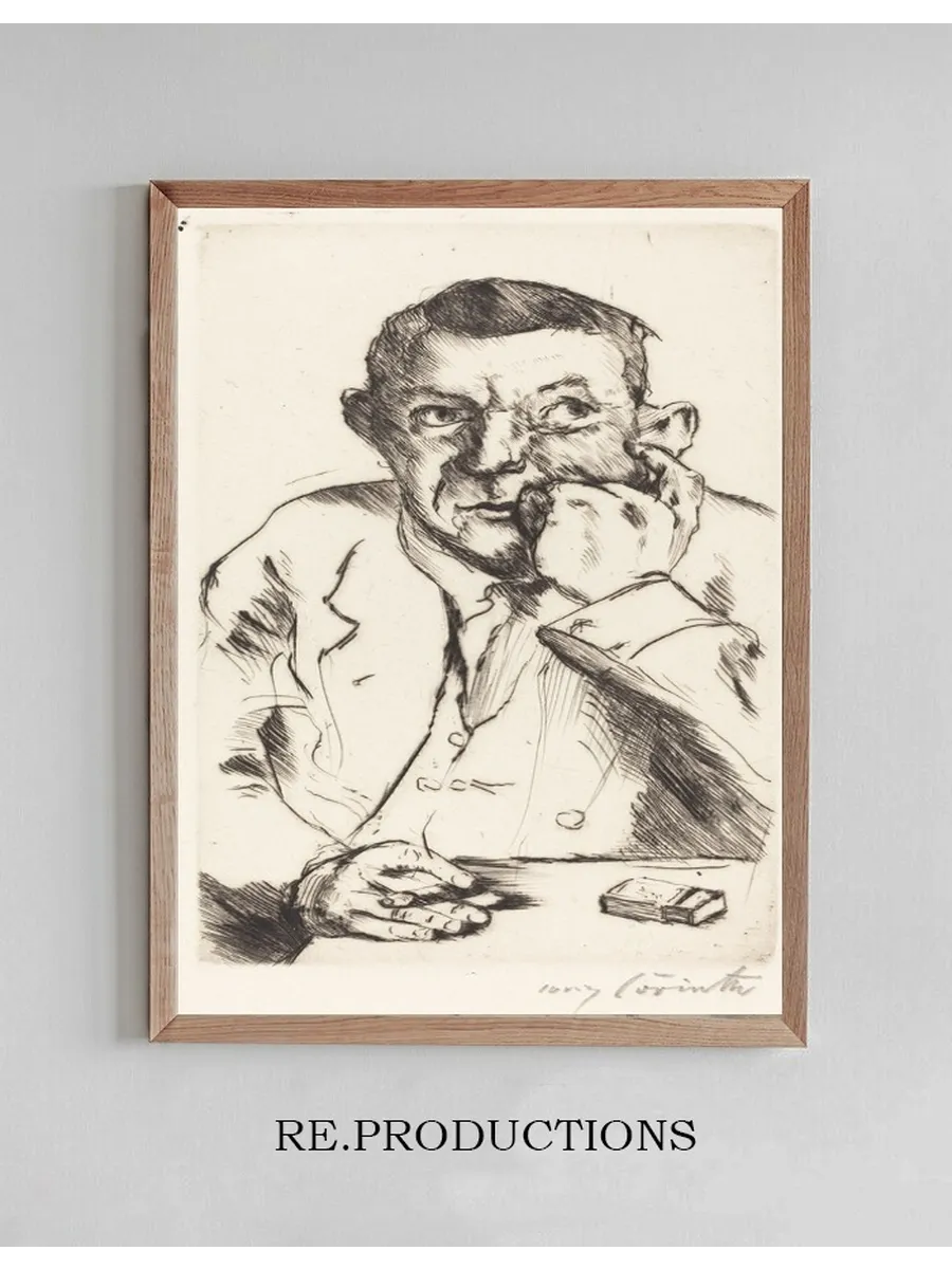 Portrait of a Man Smoking (M nnliches Bildnis mit Aufgest tztem Arm)