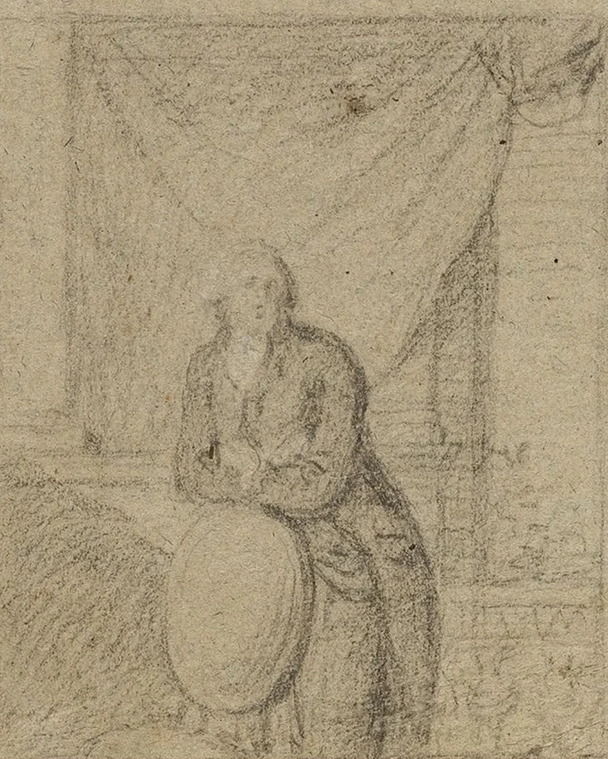 Portrait of a Man Standing in Front of Window