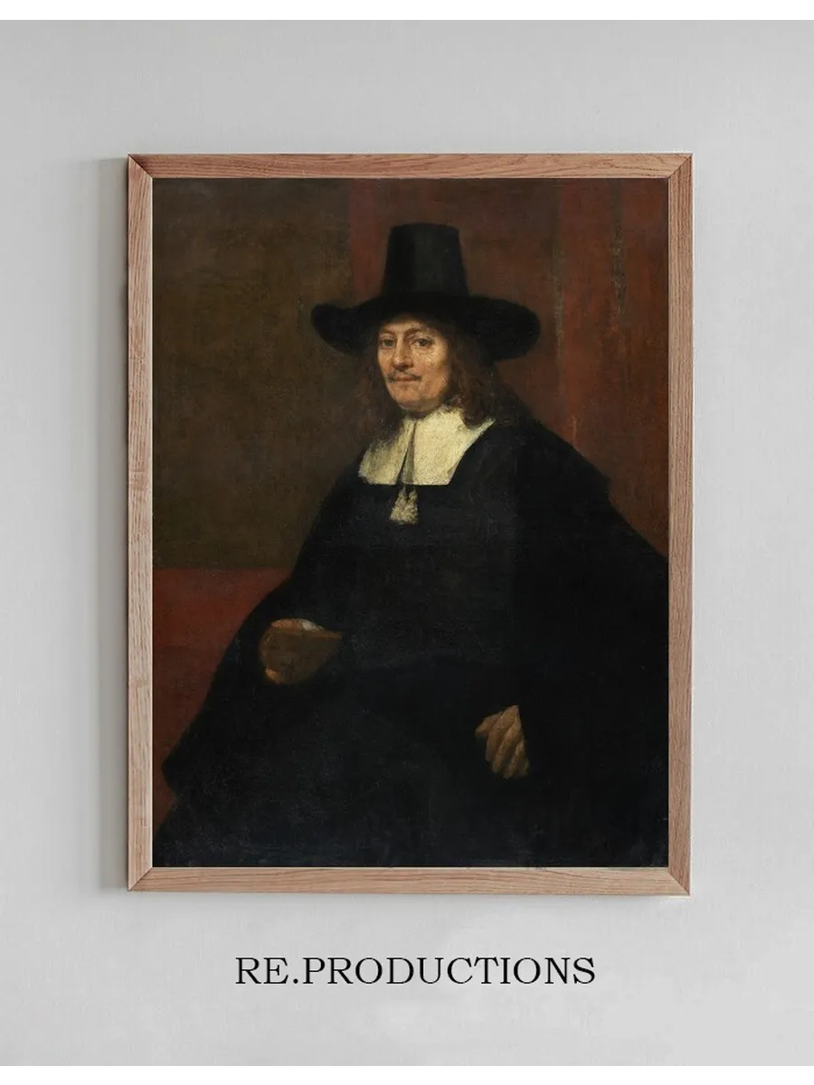 Portrait of a Man in a Tall Hat