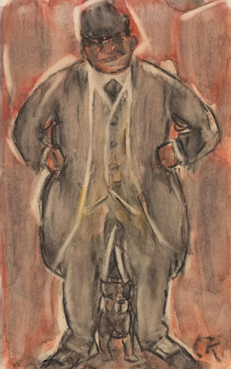 Portrait of a Man with a Dog