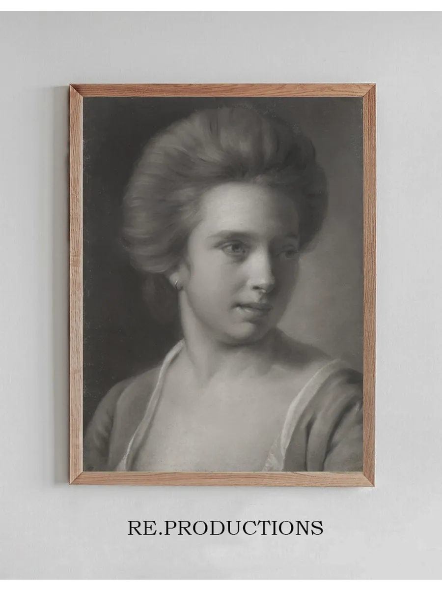 Portrait of a Woman, Her Head Turned to the Right, Wearing an Earring