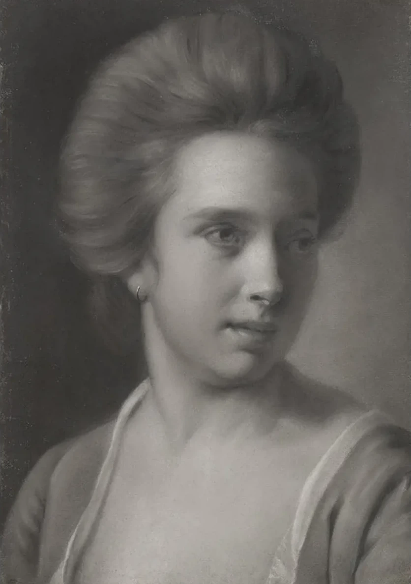 Portrait of a Woman, Her Head Turned to the Right, Wearing an Earring