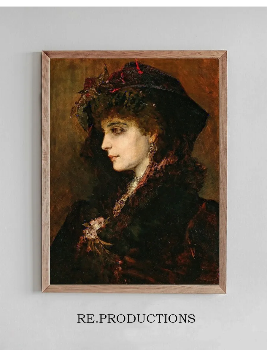 Portrait of a Young Lady in Profile