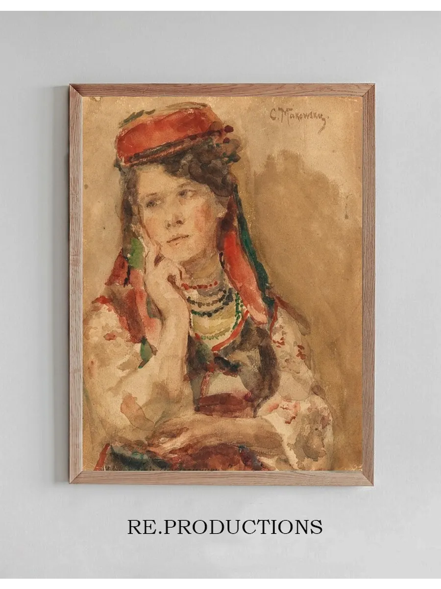 Portrait of a Young Lady in Traditional Costume