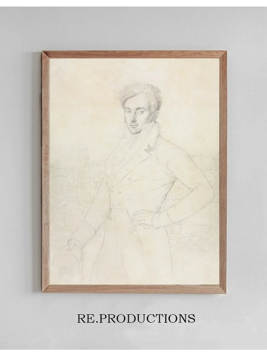 Portrait of a Young Man Standing on the Quirinal with the Turris Comitum in the Background