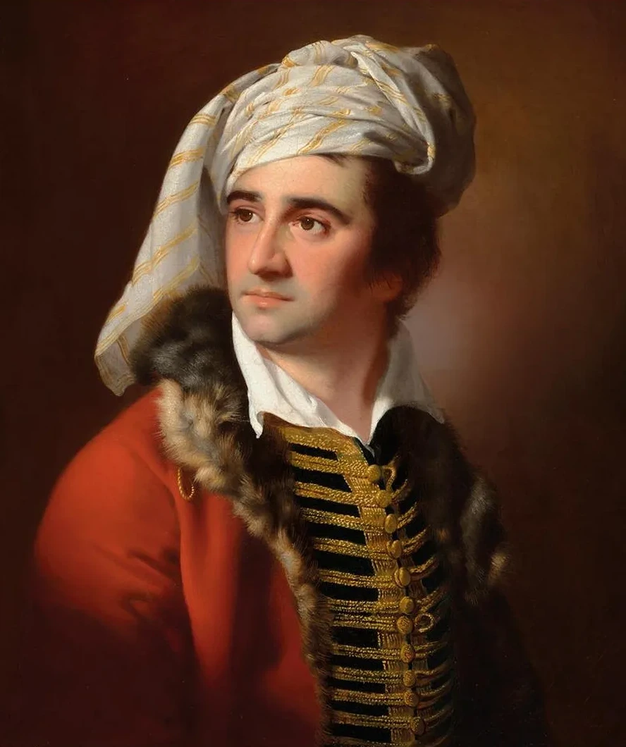 Portrait of a Gentleman in a Red Fur - Trimmed Coat