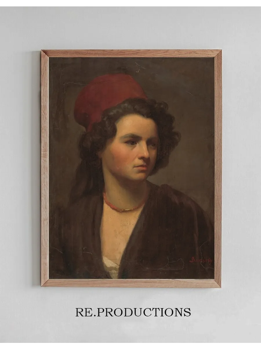 Portrait of a Girl in a Red Scarf