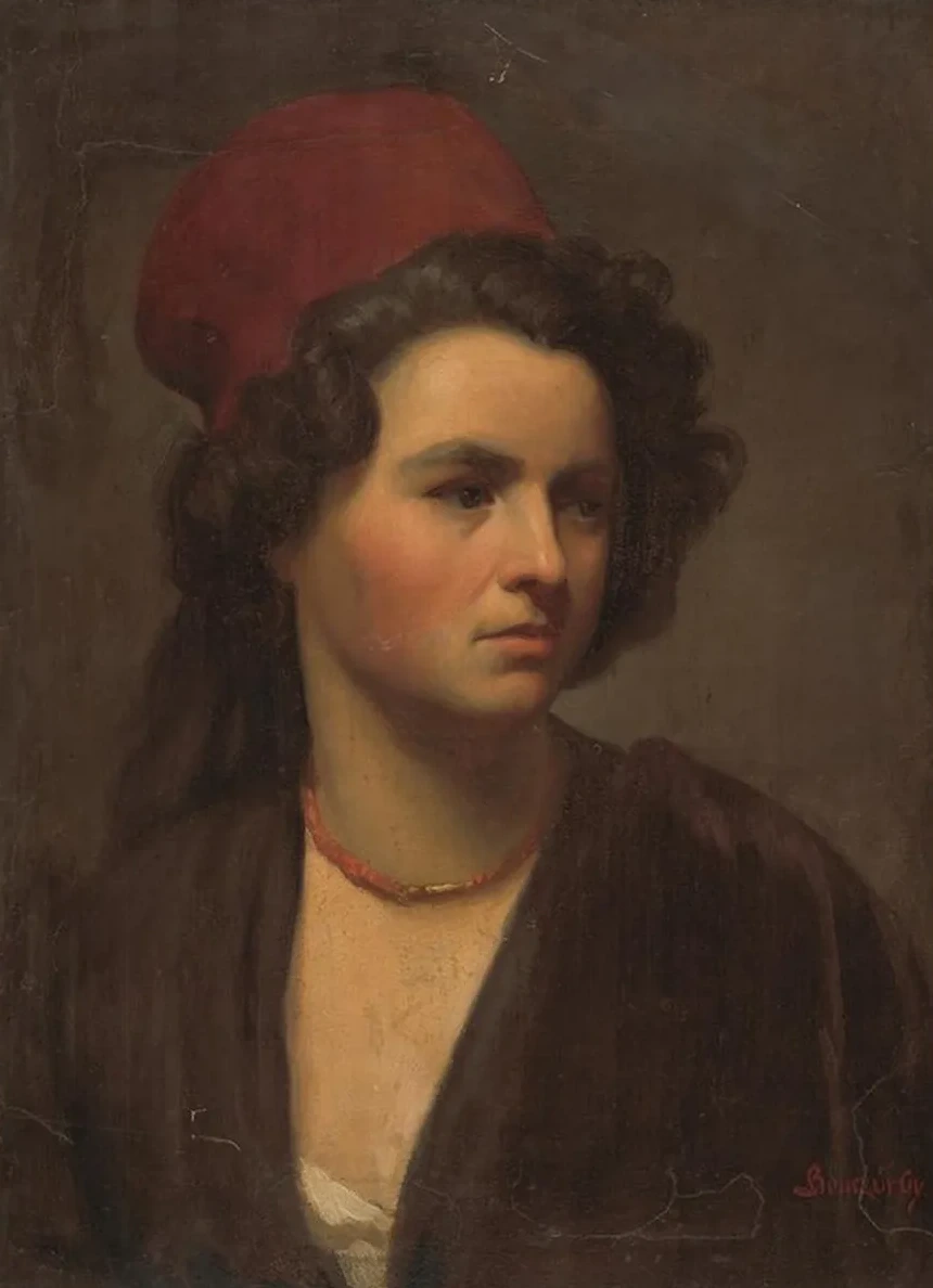 Portrait of a Girl in a Red Scarf
