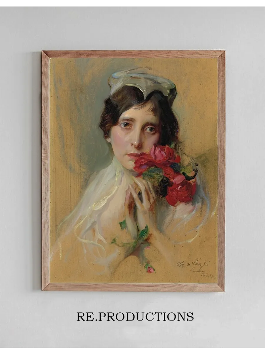 Portrait of a Lady Wearing a Peaked Headdress