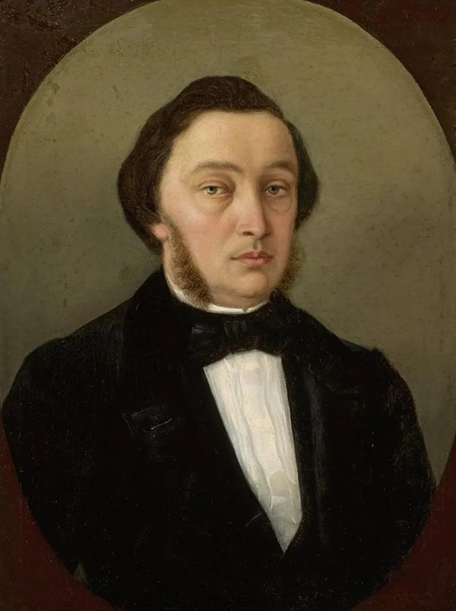 Portrait of a Man with Side - Whiskers