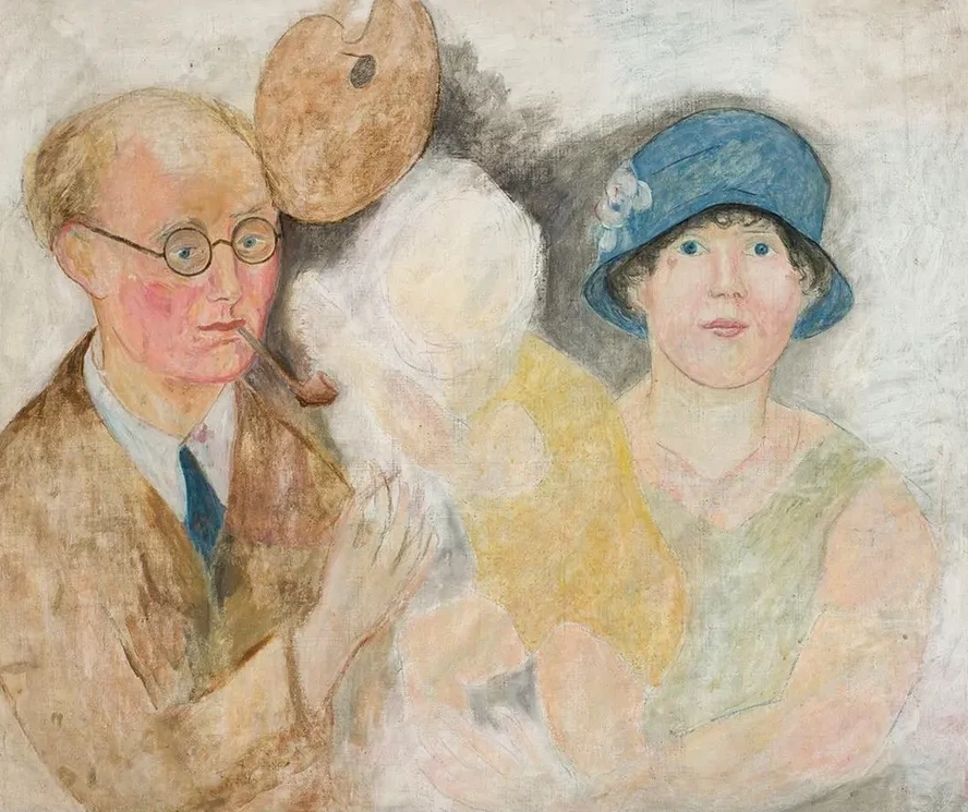 Portrait of a Painter and His Family (M. Gromaire)