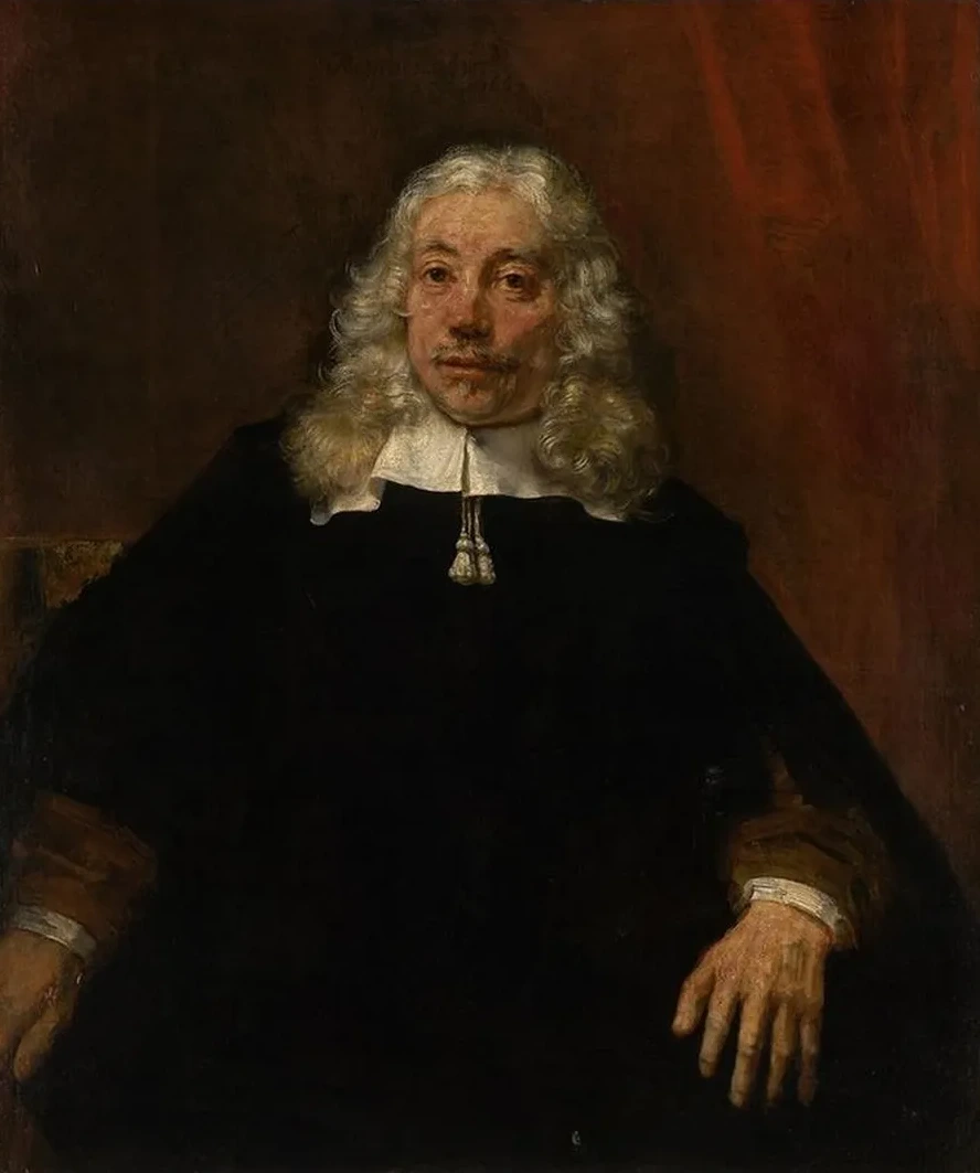 Portrait of a White - Haired Man