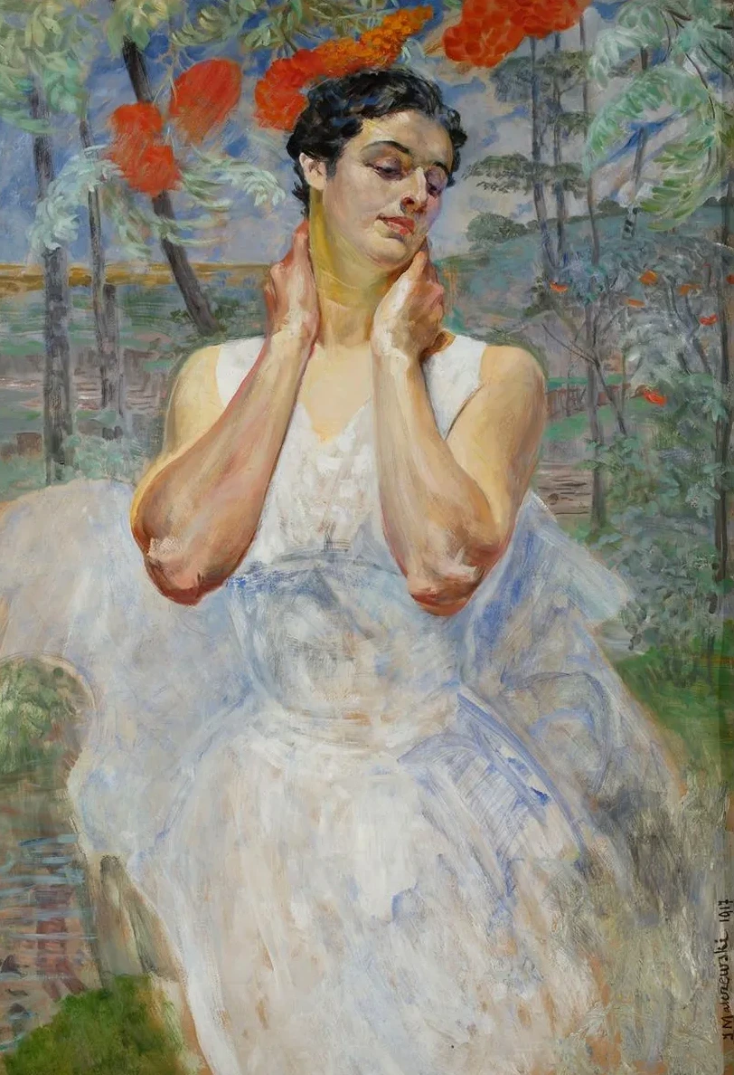 Portrait of a Woman with Rowanberry