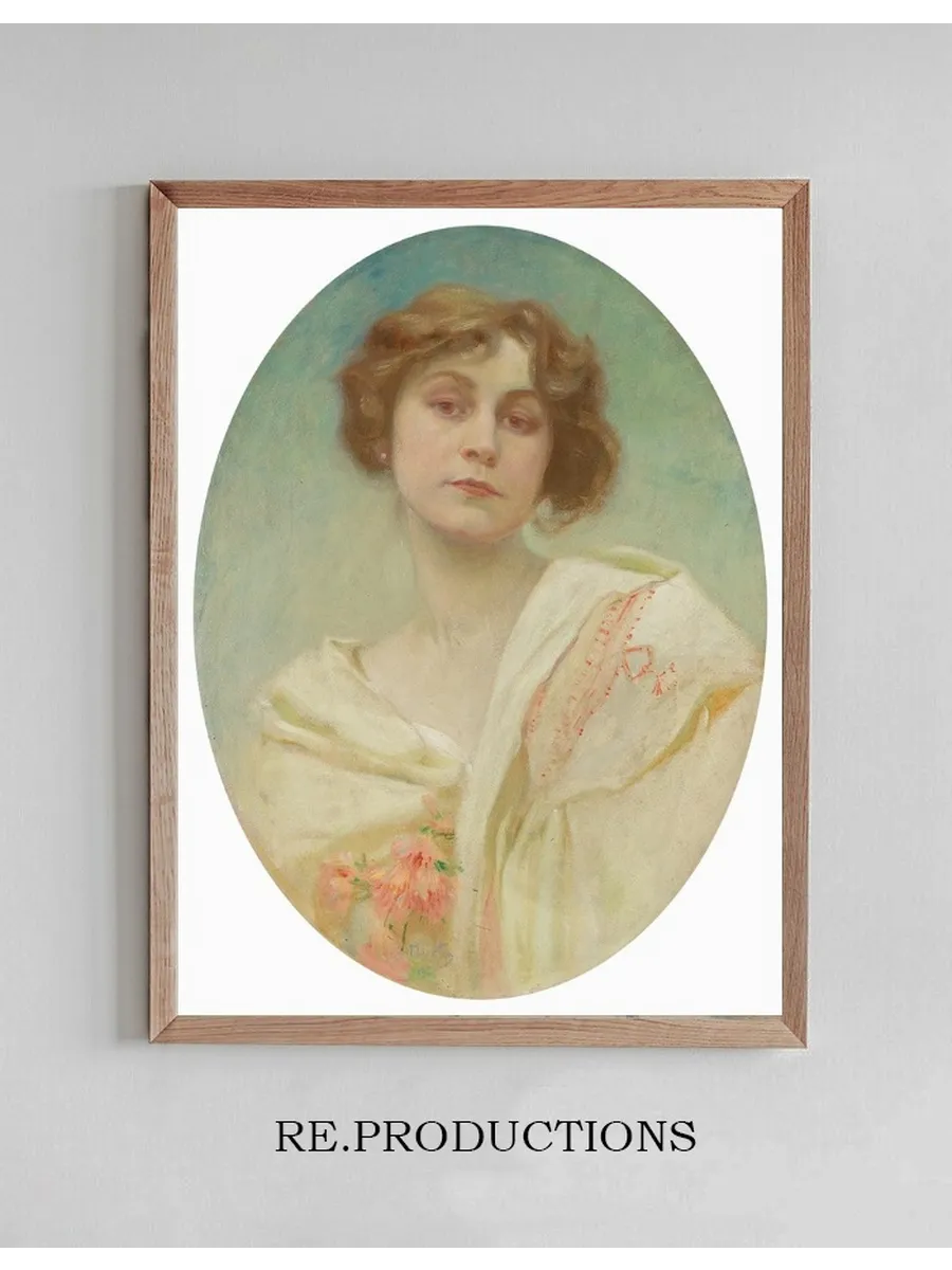 Portrait of a Young Woman in Folk Costume