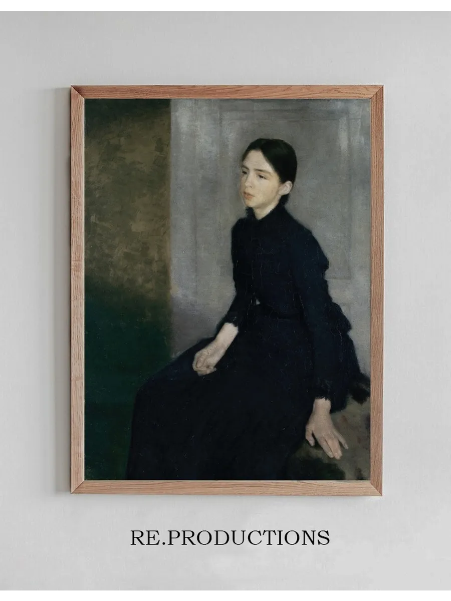 Portrait of a Young Woman. the Artist's Sister Anna Hammersh I