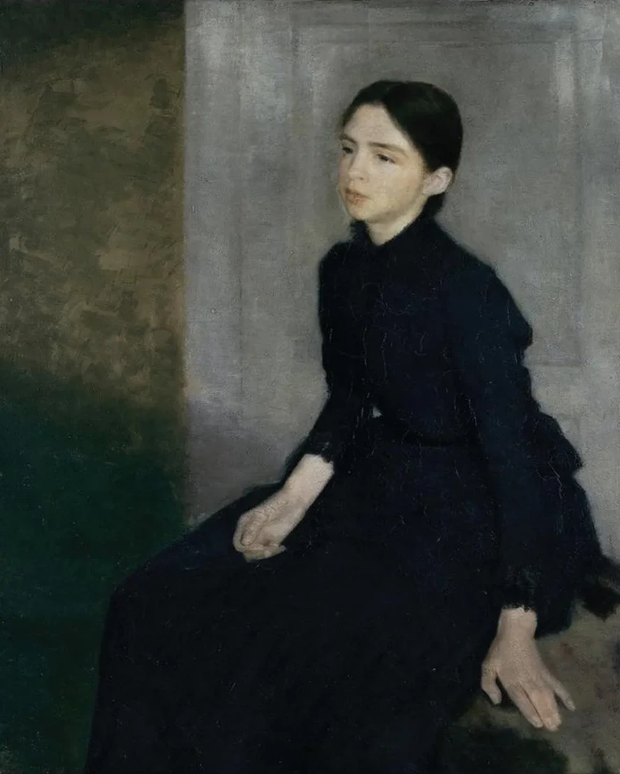 Portrait of a Young Woman. the Artist's Sister Anna Hammersh I