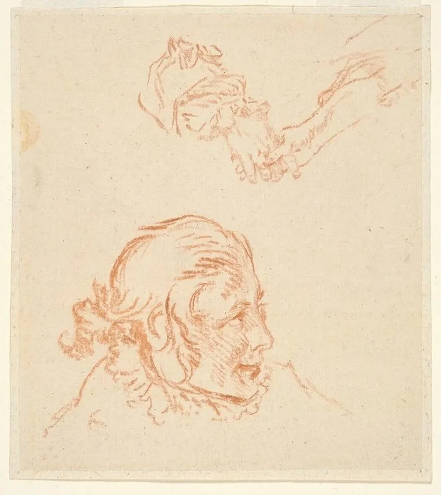 Portrait of an Actor and Study Ofhands